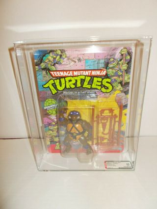 Vintage Teenage Mutant Ninja Turtles Donatello Series 1 Ten Back 1988 AFA 85 NM, 9
