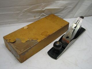 Vintage Stanley Bailey Woodworking Jack Plane Tool No 5 Carpentry Hand