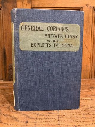1885 Very Rare Private Diary Of China Exploits Famed Chinese Gordon - With Map