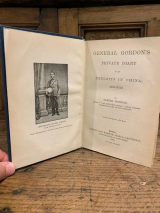 1885 VERY RARE PRIVATE DIARY OF CHINA EXPLOITS famed Chinese Gordon - WITH MAP 3