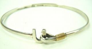 Caribbean Sterling & 14k Hook Bracelet St Croix 3 Mm