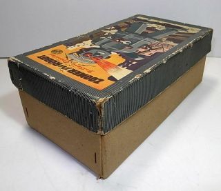 VINTAGE NOMURA ZOOMER ROBOT BOX ONLY.  1950 ' s 8