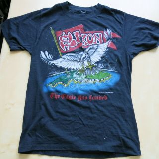 Saxon The Eagle Has Landed Vintage 1982 Uk Tour T - Shirt S