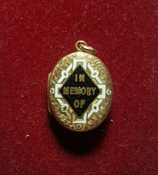 A Lovely Antique Victorian 9ct Gold & Enameled 