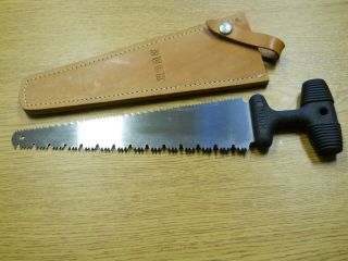 Vintage Buck 154 Saw Buck Knife Leather Sheath Unused? Kraton Handle Rare