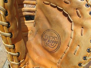Vintage Wilson A2000 " The A2800 " First Base 1st Base Mitt Glove Made In Usa