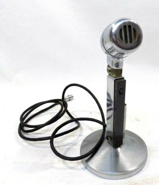 Vintage Electro Voice 423a Microphone On Stand,  Ham Radio Desktop