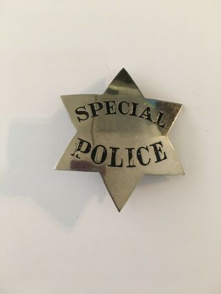 Obsolete Vintage Rare Special Police Star Badge