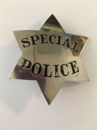 Obsolete Vintage Rare SPECIAL POLICE Star Badge 2