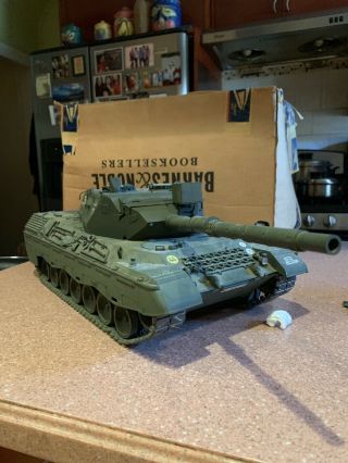 Built Vintage Tamiya 1/16 R/c German Leopard A4 Radiocontrol Tank 1974