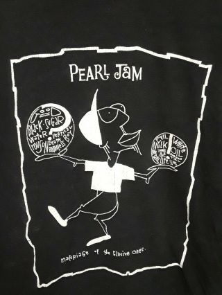 Rare Vtg Xl Pearl Jam T Shirt 1993 Eddie Vedder Vintage
