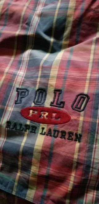 Ralph Lauren Vintage Comforter Blanket Full Size Plaid Red Blue,  Sham,  Skirt.