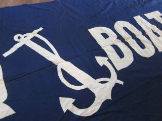 Vintage Bilge Club “Har Boat” Anchor Merchant Cotton Swallow Tail Flag 6