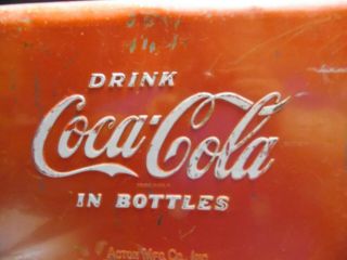 Vintage Drink Coca - Cola Coke 1950 ' s Metal Cooler with Tray & Bottle Opener 2