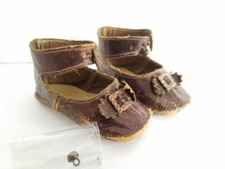 ANTIQUE MARKED DOLL SHOES FRENCH JUMEAU/ GAULTIER / BRU / STEINER 7