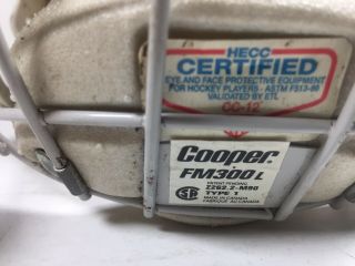 Vintage COOPER SK 2000 Large Blue Hockey Helmet w/ FM300L Face Mask Cage Canada 3