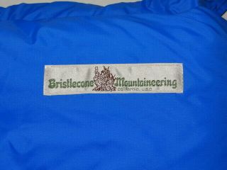 Vintage Bristlecone Mountaineering Sleeping Bag Blue California Western