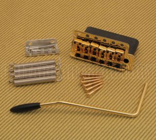 Wvc - Sb - Gd Wilkinson Gold Steel Tremolo Kit For Vintage Strat®