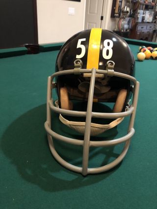 Jack Lambert Version Vintage Suspension Tk Football Helmet Pittsburgh Steelers