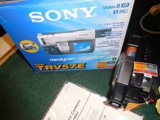 Vintage OLD STOCK Sony CCD - TRV57E 8mm Hi8 Analog Camcorder,  PAL,  rare 3