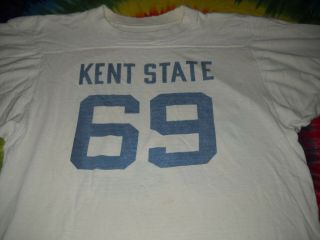Kent State University Ohio History 1969 - Vintage 3/4 Sleeve T - Shirt Jersey - M - Nr