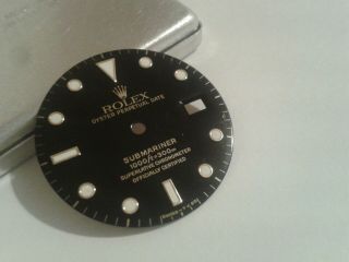 Vintage Tritium Rolex Submariner 16613 16618 16803 16808 Black Gold Dial 2