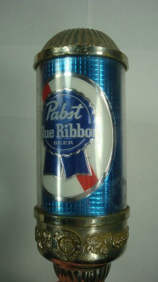 Pabst Blue Ribbon Beer Tap Handel Keg Vtg Brewery Bar Man Cave 6