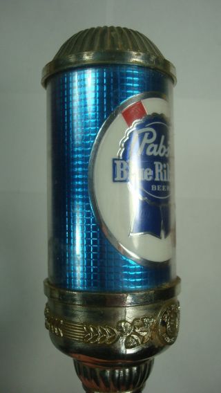 Pabst Blue Ribbon Beer Tap Handel Keg Vtg Brewery Bar Man Cave 7