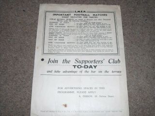 VINTAGE PRE WAR PROGRAMME BRADFORD PARK AVENUE V SHEFFIELD UNITED 7TH SEPT 1935 7