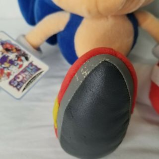 Vintage SEGA Sonic The Hedgehog Plush Doll Japan Prize Toy With Tags 1998 12