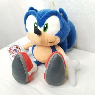 Vintage SEGA Sonic The Hedgehog Plush Doll Japan Prize Toy With Tags 1998 3