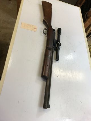 Vintage Benjamin Franklin 22 Cal Model 342 Air Rifle Pellet Gun Cond