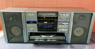 Vintage Jvc Dc - 7 | Stereo Boombox | Portable Disc Center With Lt Turntable 3127