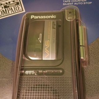 Panasonic RN - 402 Voice Activated Handheld Micro Cassette Recorder Black Vintage 6