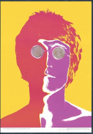 ORIGINAL1968 POP ART BEATLES POSTER SET OF 4 BY RICHARD AVEDON VINTAGE AUTHENTIC 2