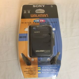 Vintage Sony Walkman Am/fm Stereo Cassette Player Wm - Fx101 Nos
