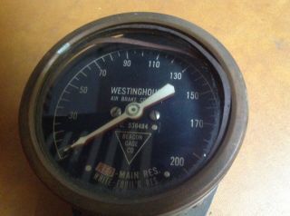 Vintage Brass Westinghouse Railroad Air Brake - Beacon Gage Co.