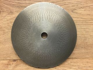 Vintage Large Steel Division Plate 12 To 360 Maybe For Watchmakers Lathe