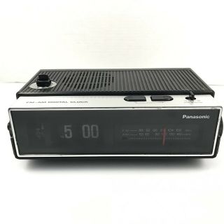 Panasonic Flip Clock Vintage Radio Alarm Rc 6002 3.  E3