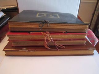 4 Vintage Scrap Books - Empty - From The 1950 