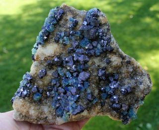 7.  1 " Xl Rare Fantastic Change Color,  Green & Blue Gemmy Natural Fluorite Rogerley