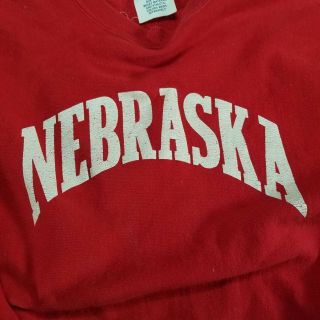 VTG Champion Reverse Weave Nebraska Cornhuskers Red Sweatshirt Size XXL 80s USA 4