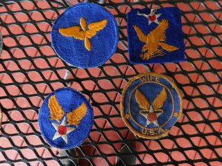 4 Wwii Us Airforce Patches And Wife