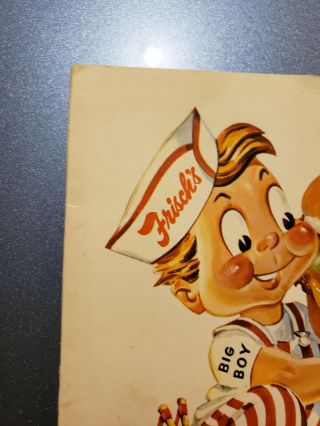 RARE VINTAGE FRISCH ' S BIG BOY RESTAURANT MENU 1968 OHIO INDIANA FLORIDA KENTUCKY 8