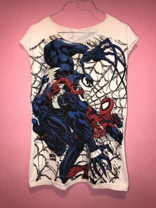 Vintage Marvel Comic Spider - Man Venom Carnage T - Shirt Xl 90’s Double Sided