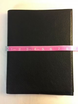 Hermes Vintage Black Large Format Address Book Made in France Diary Agenda 11