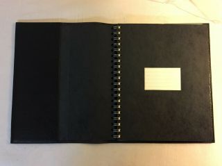 Hermes Vintage Black Large Format Address Book Made in France Diary Agenda 2