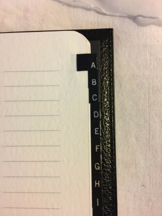 Hermes Vintage Black Large Format Address Book Made in France Diary Agenda 4