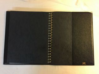 Hermes Vintage Black Large Format Address Book Made in France Diary Agenda 5
