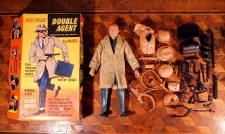 Rare Vintage 60s Marx Toys Mike Hazard Double Agent Series 1 Uk Boxed With Accs